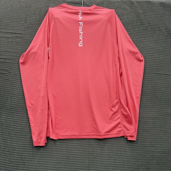 Huk Icon Performance Crew Shirt Men Small Polyester Fish Fishing Outdoors. - Picture 2 of 8